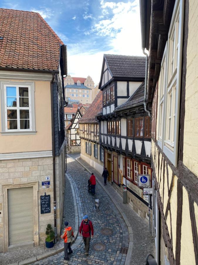 Ferienwohnung Helene Im Einzeldenkmal - Lange Gasse 29 Quedlinburg Exterior foto